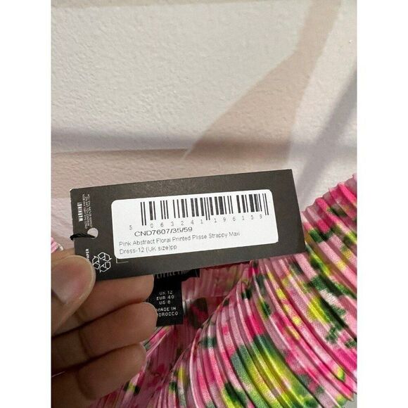 PLT NWT Coquette Romantic Dainty Pink Ethereal Garden Fairy Floral Maxi Dress - Picture 8 of 10